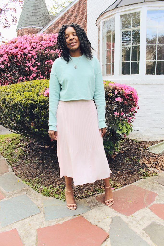 Style blogger style pleated midi skirt 